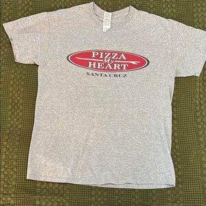 Pizza My Heart Gray T-Shirt